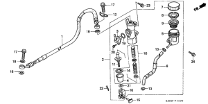 CRM125R Задний тормозной цилиндр