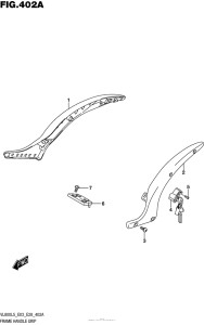 VL800B Frame Handle Grip (Vl800L5 E03)