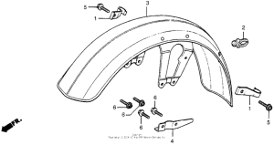 CX500 Переднее крыло