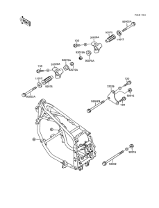 ZX600 Рама ,крепежные детали