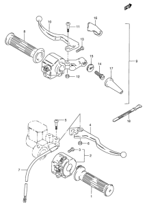 GS125 Рулевой переключатель