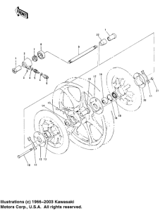 KZ1000 Передняя втулка