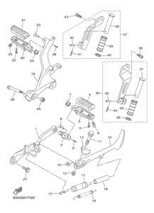 XVS950CU (ABS) スタンド & フートレスト