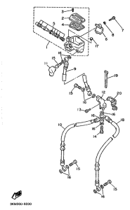 XJ600H (53KW) Главный тормозной цилиндр