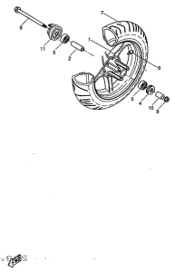 YQ50 Переднее колесо
