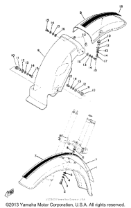 YZ360A Крыло переднее и задние