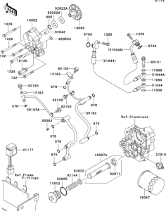 VN1600 Масляный насос и фильтр