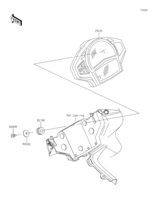 EX400 Спидометр