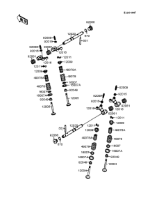 ZX400 Rocker arms / valves