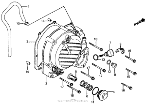 CH125 Крышка картера правая