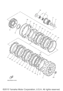 XP500F Сцепление
