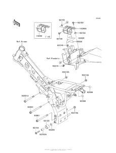  Крепление двигателя