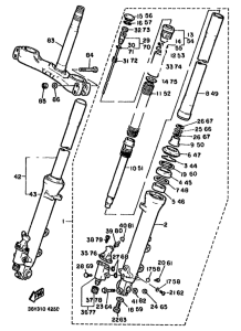 FJ1100 Передняя вилка