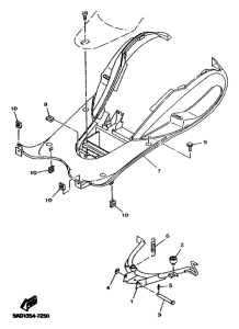YN50R Stand. footrest