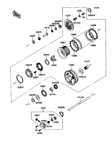 ZX1100 Сцепление
