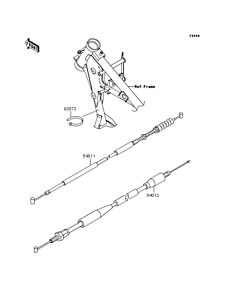 KX65 Тросы управления