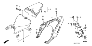 CB1000R Seat / seat cowl