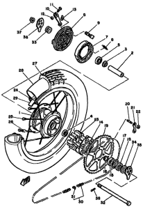 SR250 Переднее колесо