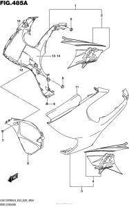 GSX1300R (ABS) Side Cowling