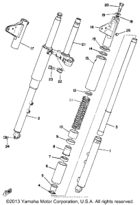 RS100B Передняя вилка