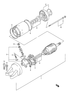 GSX-R1100 Стартерный мотор