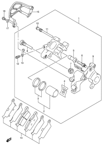 RM250 Задний суппорт
