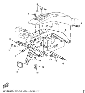 WR400F(KIT) Bracket license
