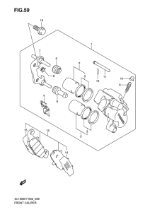 DL1000 Передний суппорт