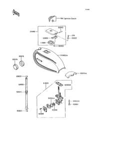 KH125 Топливный бак