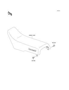 KX500 Сиденье