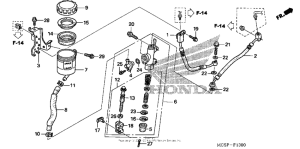 ST1300P (ABS) Задний тормозной цилиндр