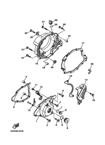  Crankcase cover ass`y  (v