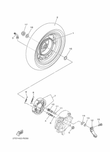 LTS125-C Переднее колесо
