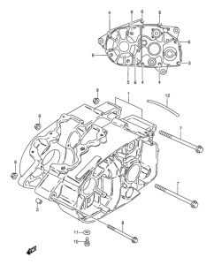 AX115 Картер двигателя