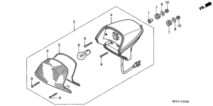 CLR125 Taillight unit ass`y