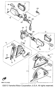 FJ1200B Поворотники