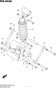 GSX1300R (ABS) Rear Cushion Lever (Gsx1300Ral5 E03)