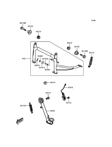 SC300 Подножка