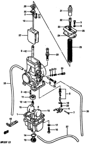 RM125 Carburetor assy