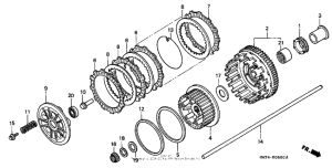 CBR1100XX Сцепление 97-98