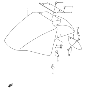 GSX750 Переднее крыло