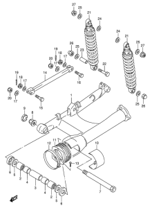 VX800 Маятник задний