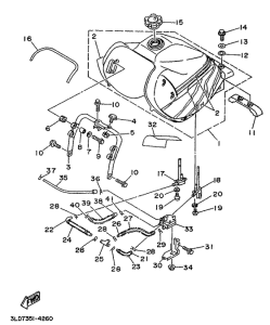 XTZ750 Топливный бак