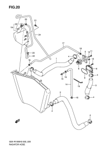 GSX-R1000 Радиатор hose