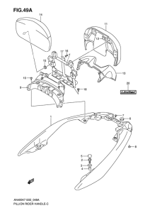 AN400 (ABS) Ручка пассажира