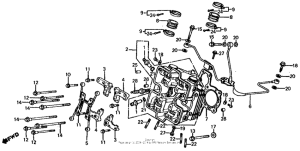 VF750S Головка цилиндров передняя