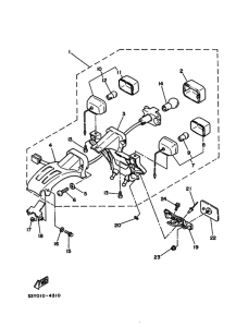TY250 Taillight unit ass`y