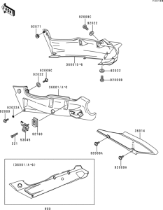 ZX600 Side covers / chain cover(1 / 2)(zx600-e6)