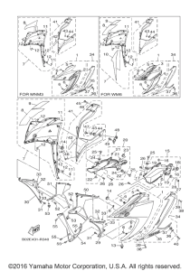 YZFR3GL Обтекатель 1
