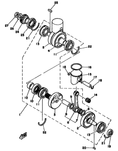 TZ250F Crank.piston